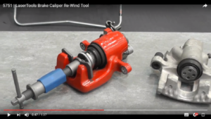 LASER TOOLS Brake Caliper Piston Wind Tool & Adaptor Rewind Tools