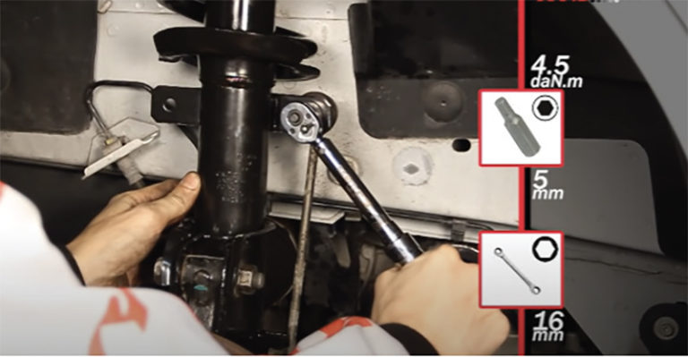 How To Replace Front Shock Absorbers On A Renault Professional Motor