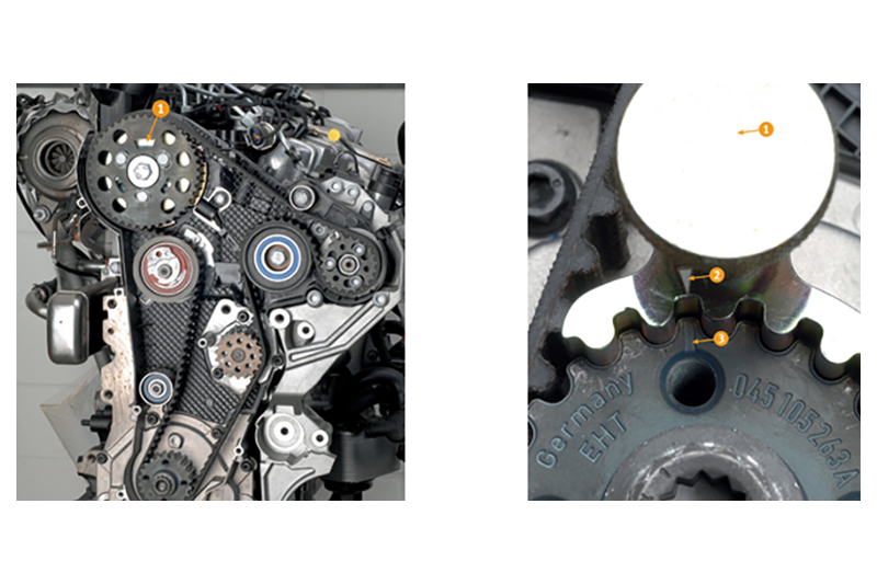 How to replace the timing belt on various 2.0l common rail diesel models