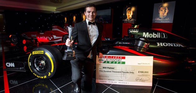 Comma’s sponsored driver wins Britain’s top motorsport award