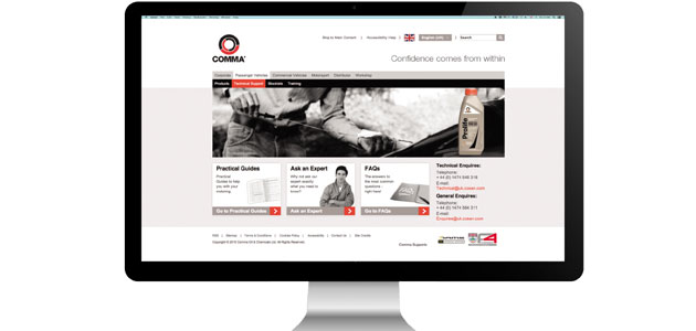 Easy access to new content drives Comma website developments