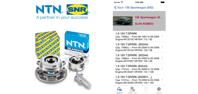 NTN-SNR - iParts application