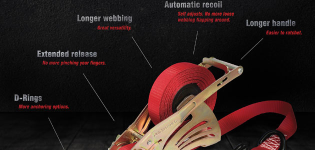 Quickloader – Retractable Ratchet Strap