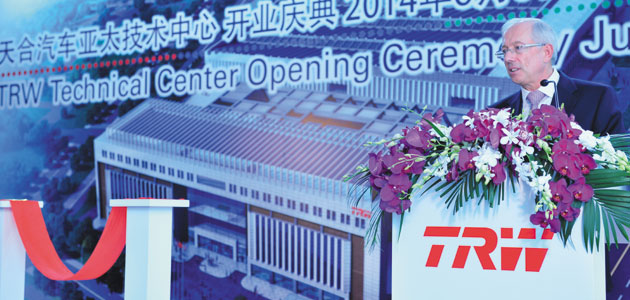 TRW invests further in China with opening of new technical centre
