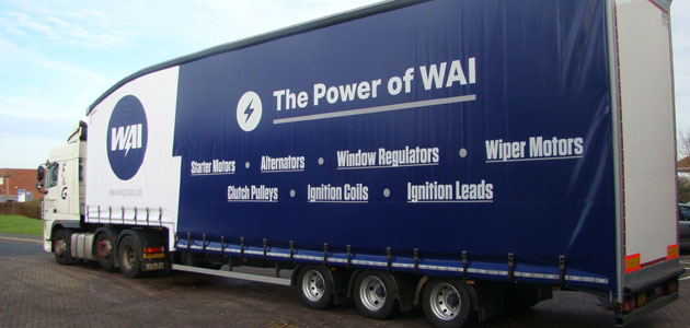 WAI branded truck hits UK roads
