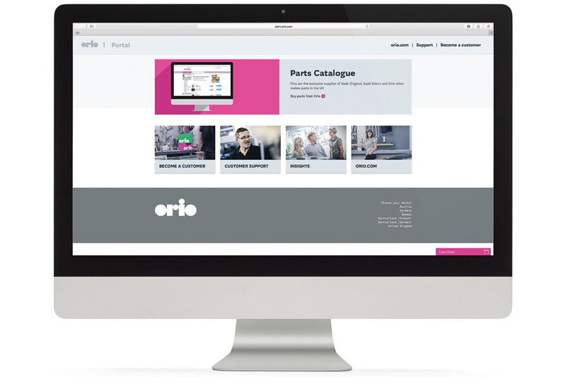 Orio launches online Saab parts portal