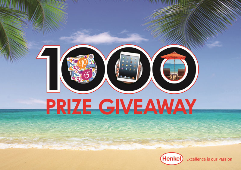 1000 prizes up for grabs in Henkel’s grand prize draw