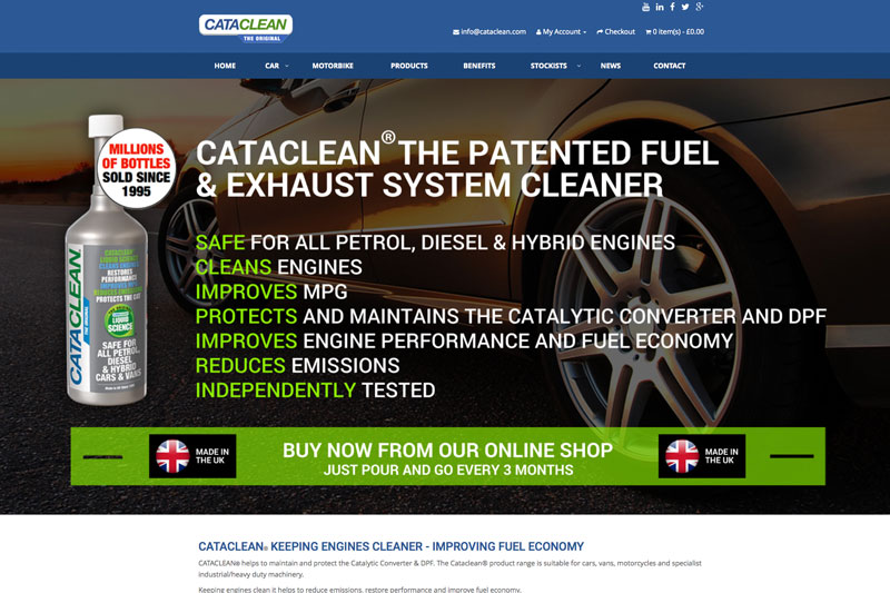 Cataclean – New UK website