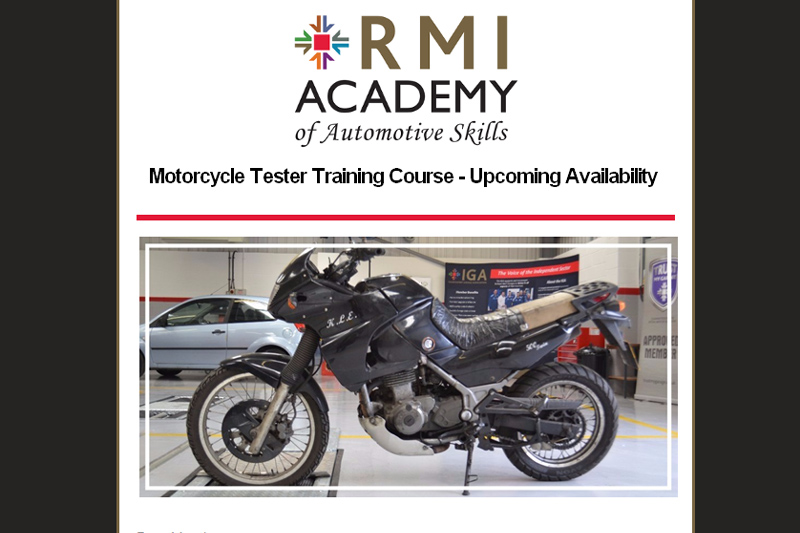Motorcycle Tester Courses