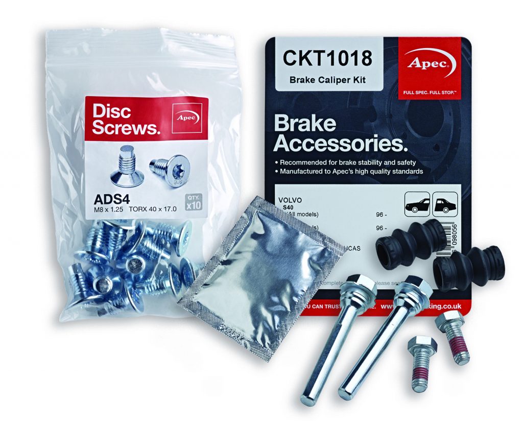 Apec_caliper_kit_and_disc_screws Professional Motor Mechanic