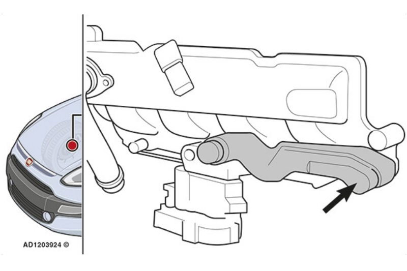 Engine Coolant Leaking from Intake Manifold Area – Fiat Punto Evo