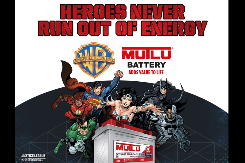 Mutlu Battery Announces DC Super Heroes Collaboration