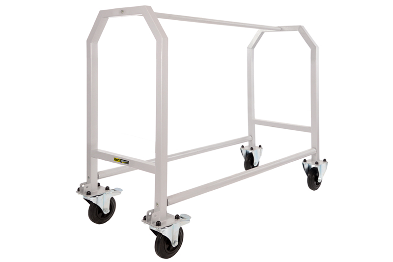 Single tier wheel and tyre trolley