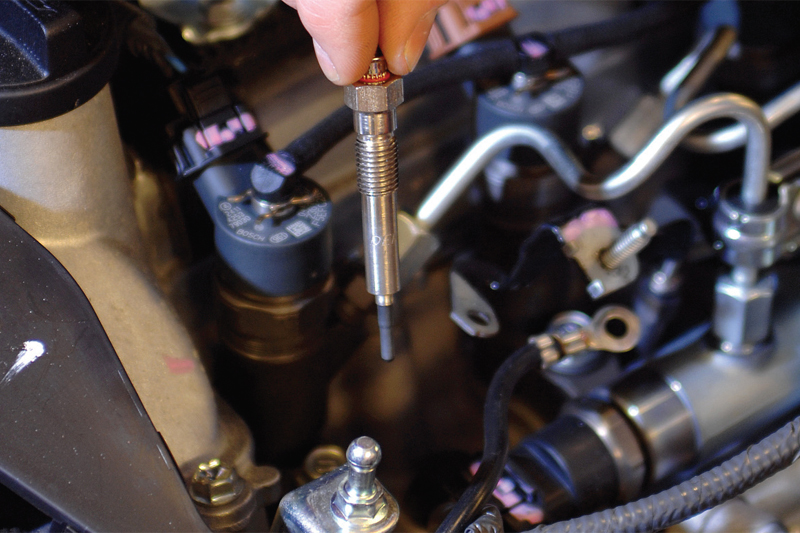 The process of identifying a faulty glow plug