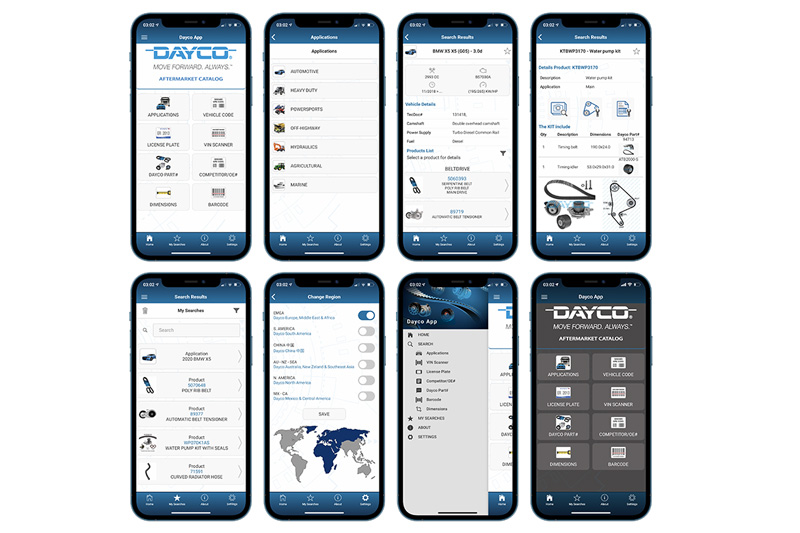 Dayco updates catalog app