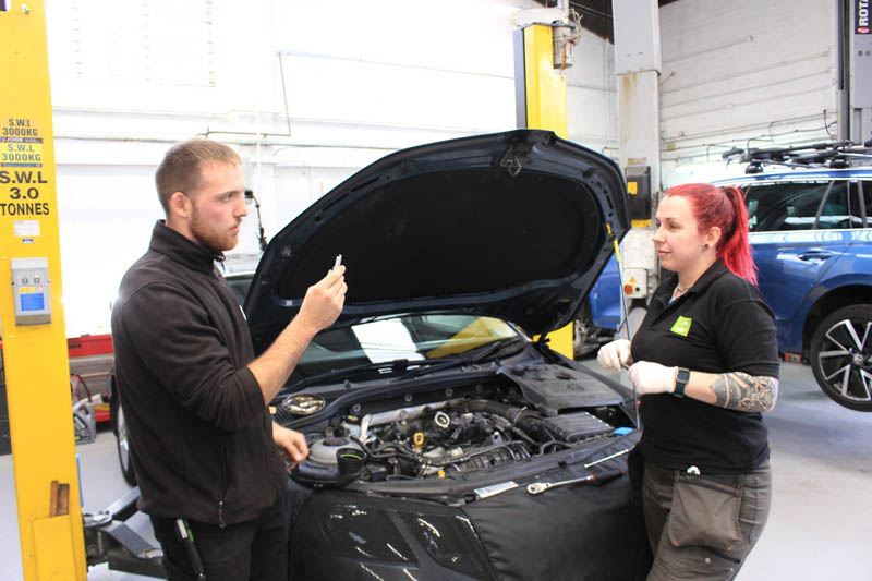 Autotech Academy places first female intern