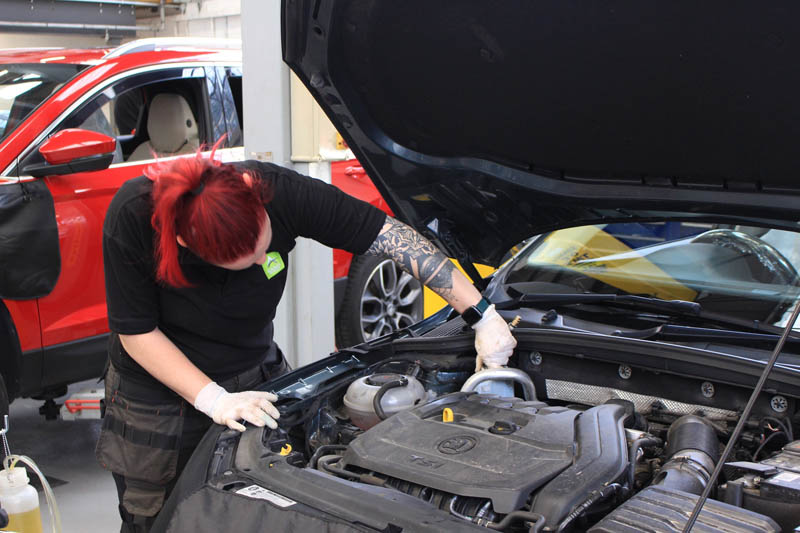 Autotech Academy places first female intern