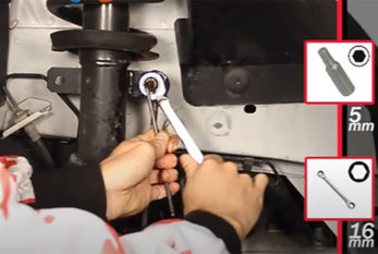 How to replace front shock absorbers on a Renault