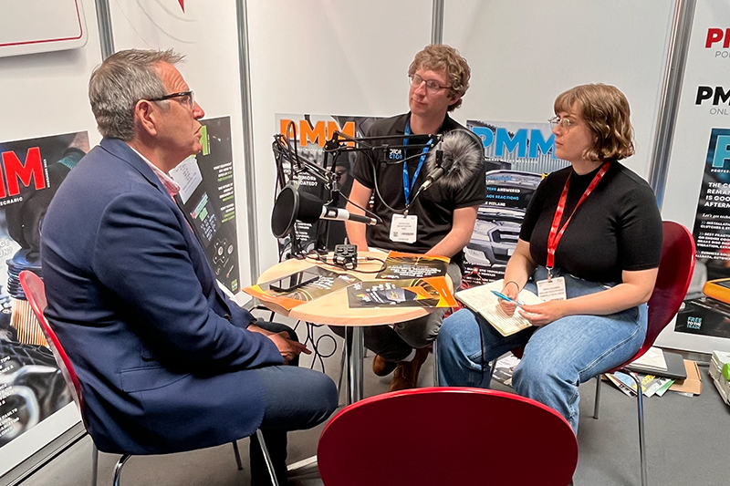PMM Podcast records live at Automechanika