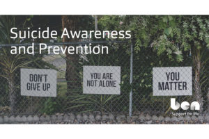 Ben launches suicide prevention campaign