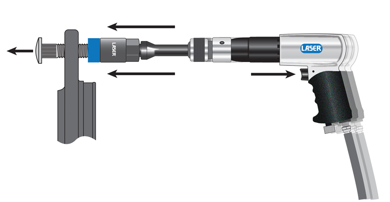 Laser tools new wheel stud extraction kit
