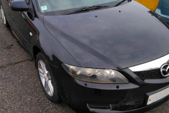Why was the Mazda 6 displaying an alarm fault?
