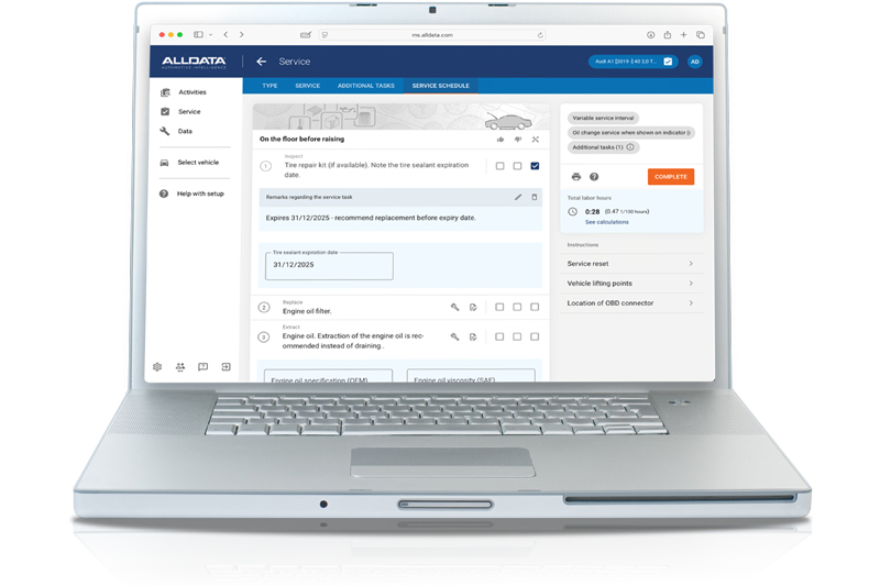 ALLDATA launches OEM maintenance schedules