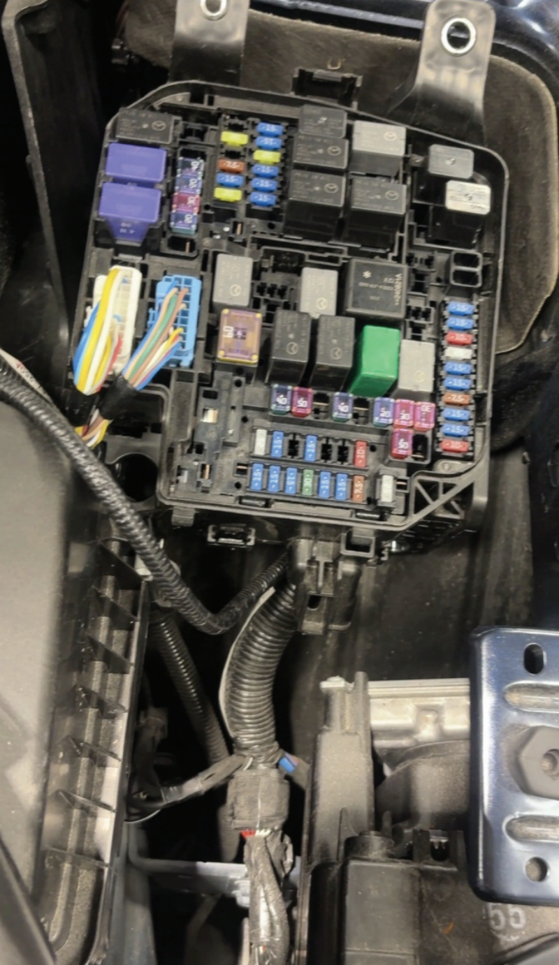Fig 1 - A green starter motor relay seemed the best place to start.