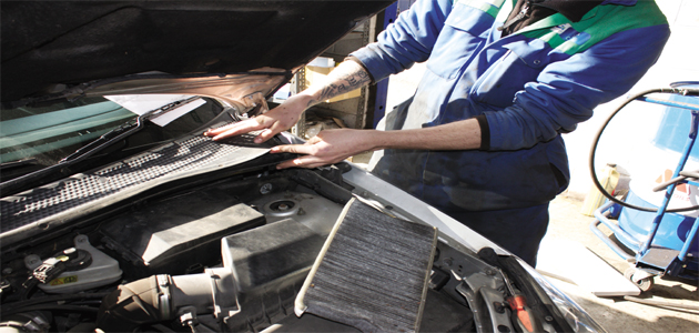 cabin air filter on a Ford Focus