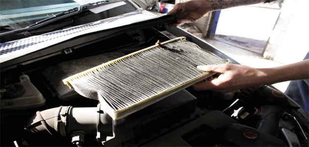 cabin air filter on a Ford Focus