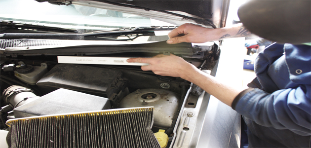 cabin air filter on a Ford Focus